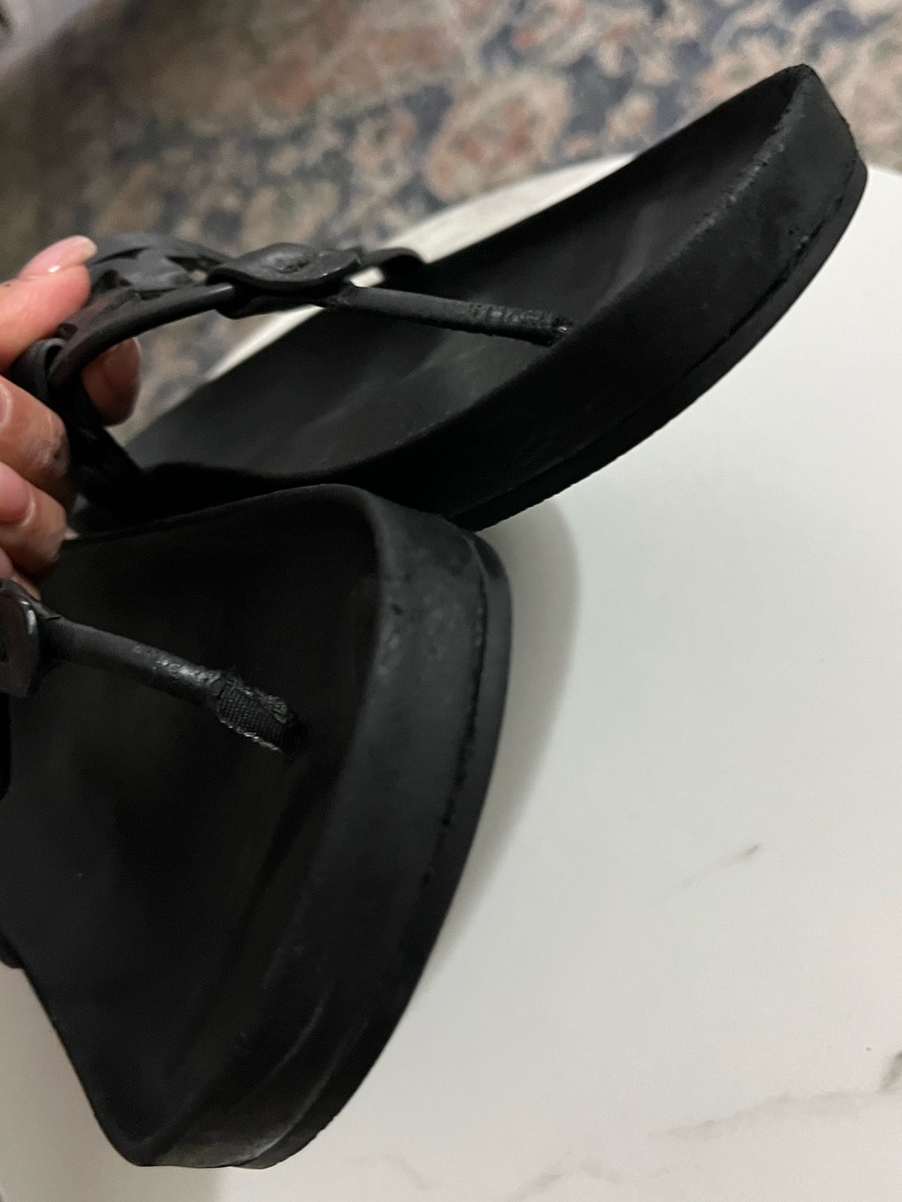 Tory Burch Black Miller Leather Sandals - Picture 4 of 12